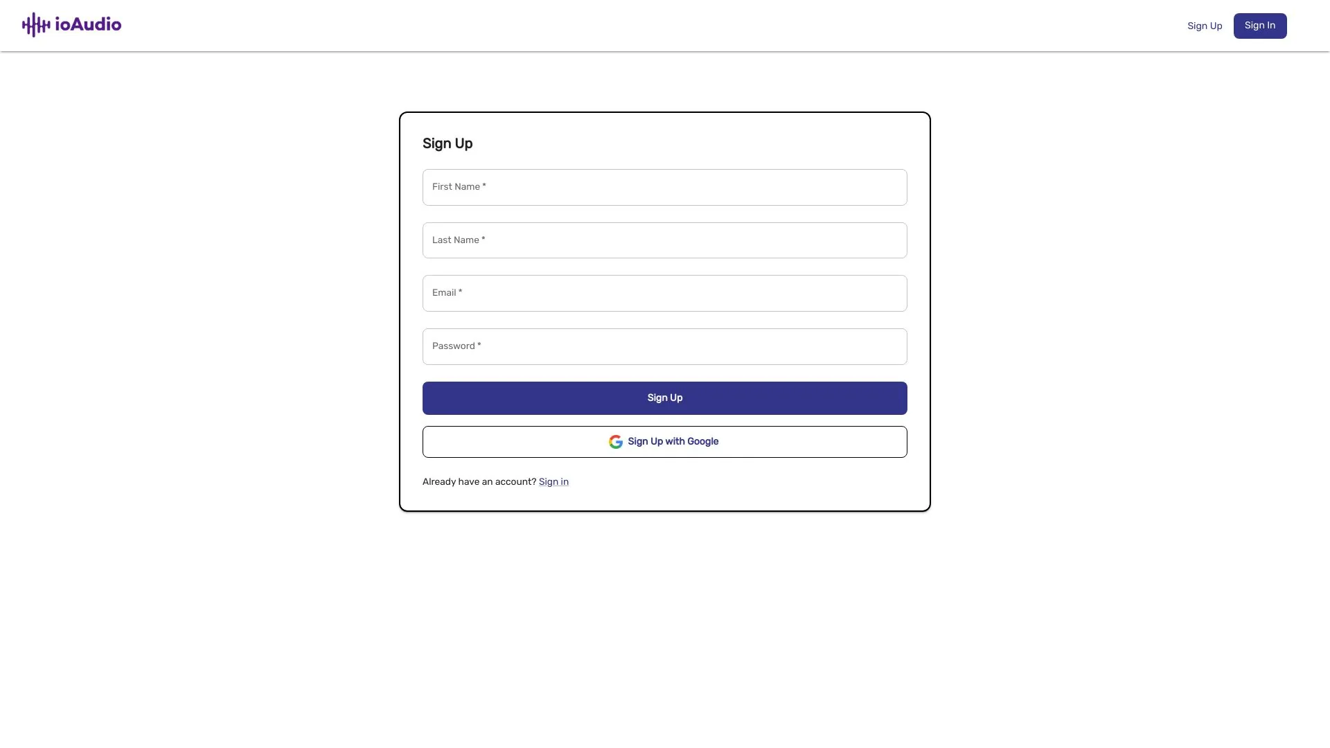 ioAudio screenshot