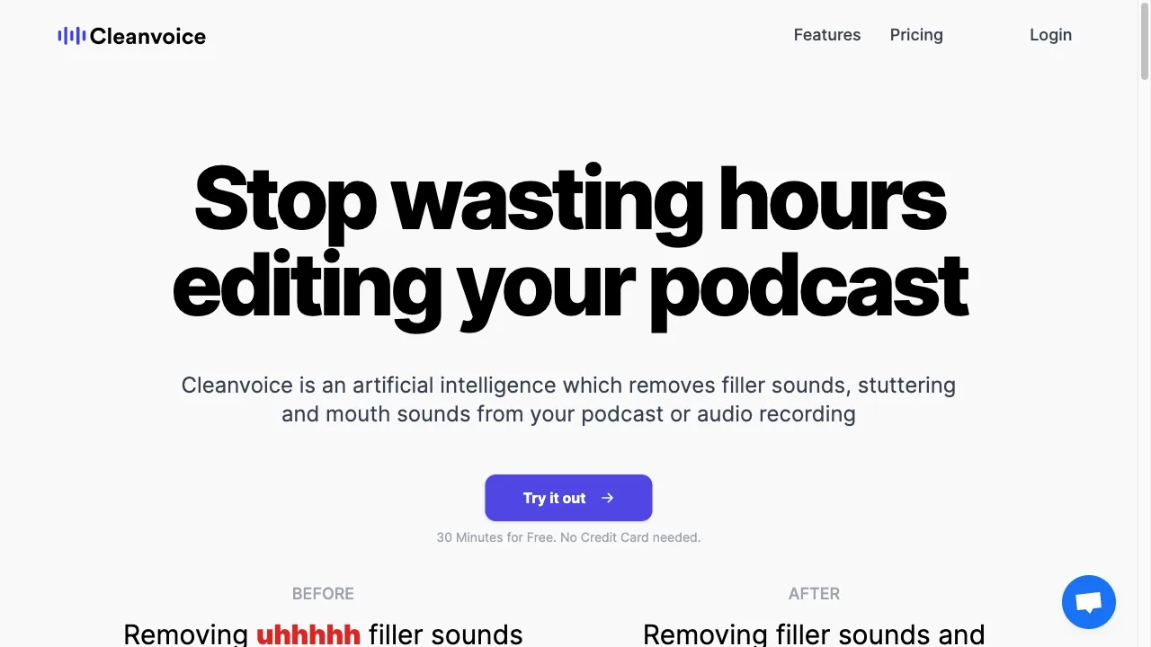 Cleanvoice AI screenshot