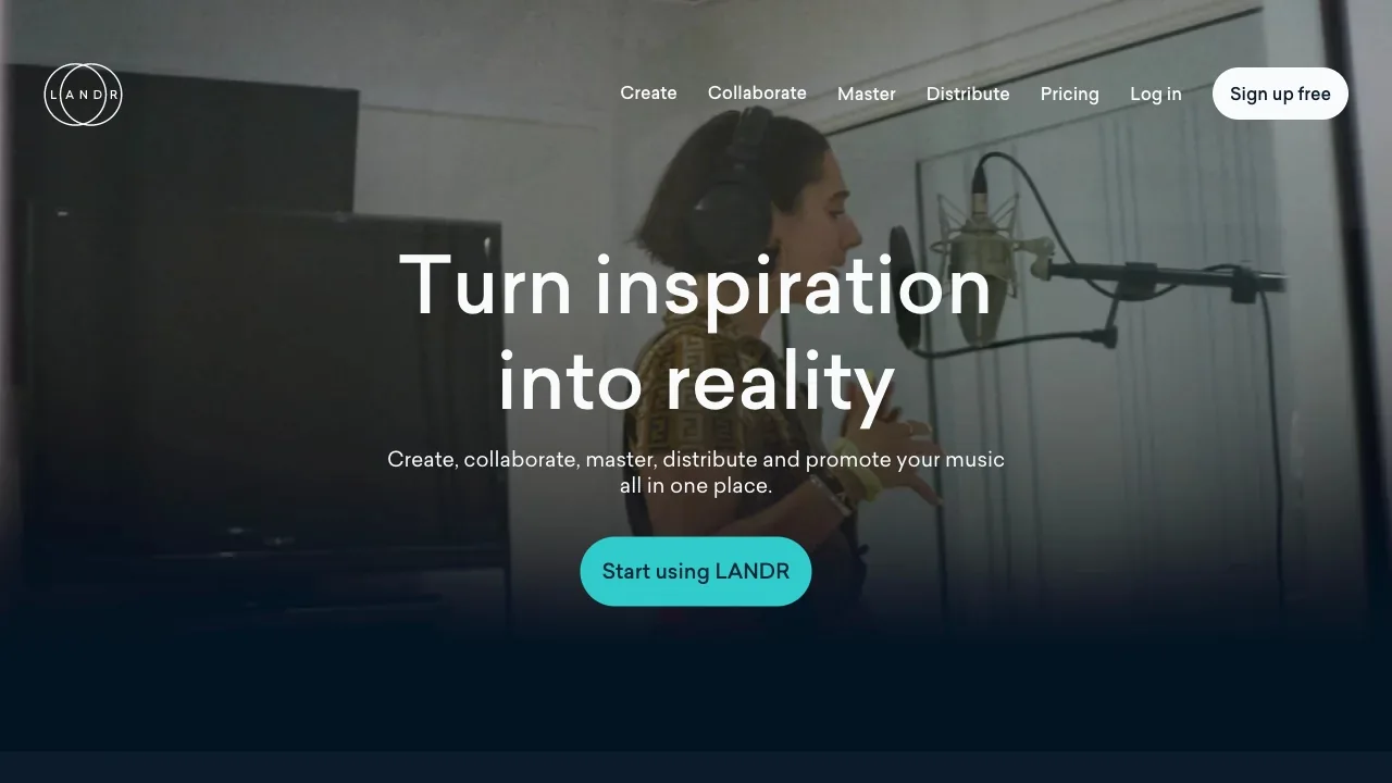 LANDR：音乐人的创意工具 screenshot