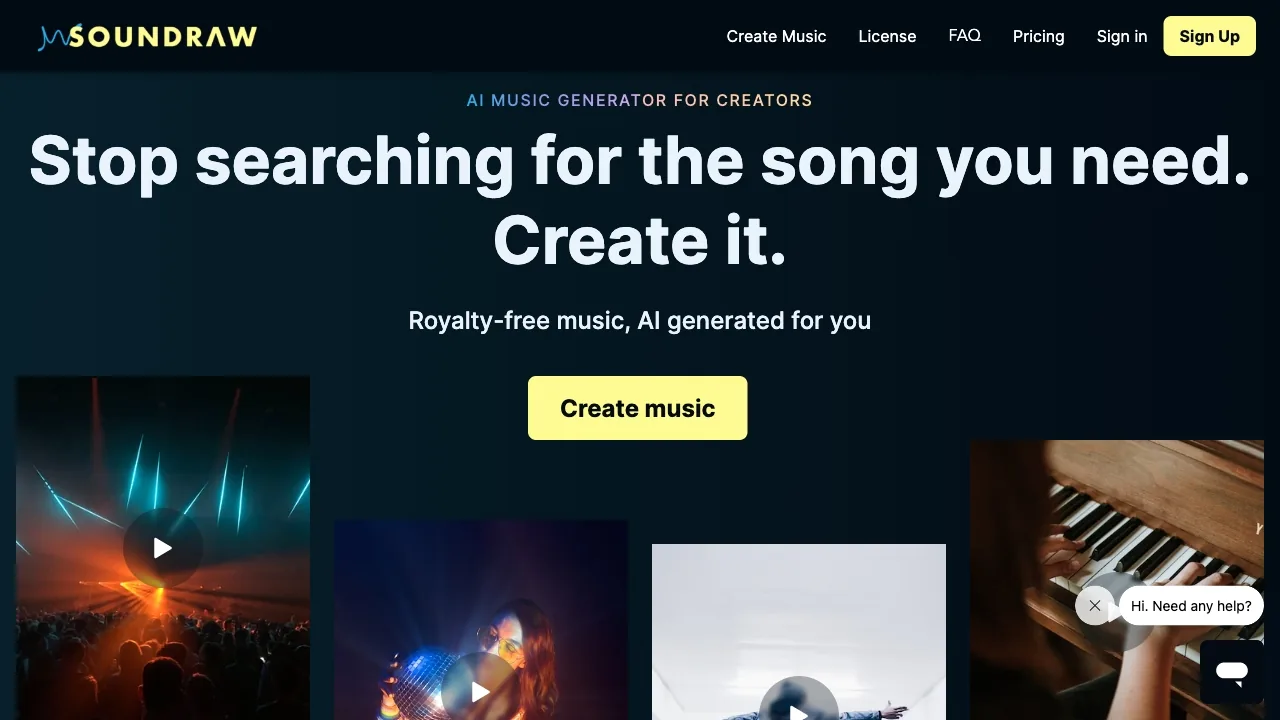SOUNDRAW - AI Music Generator screenshot