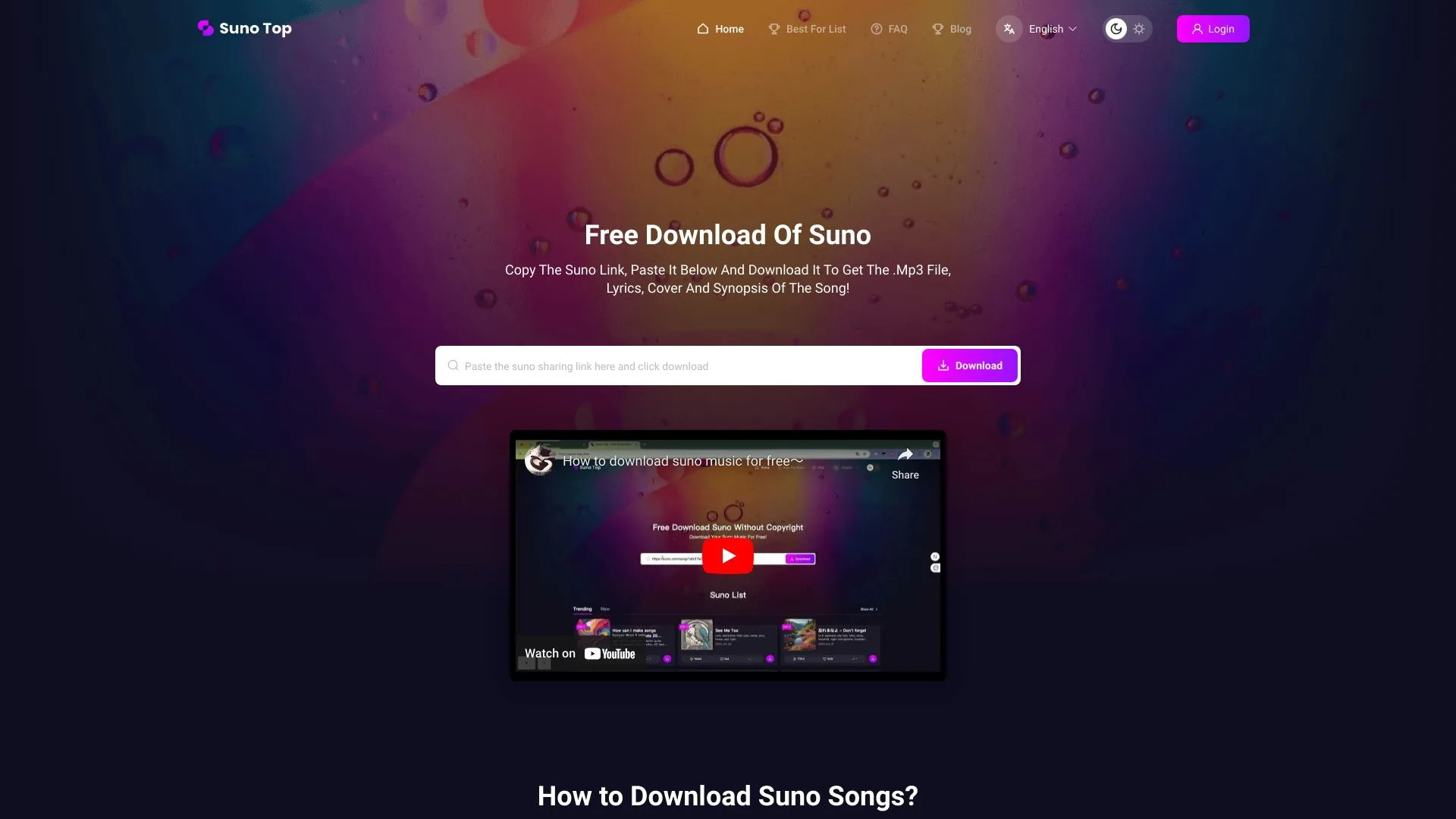 Suno-Top screenshot