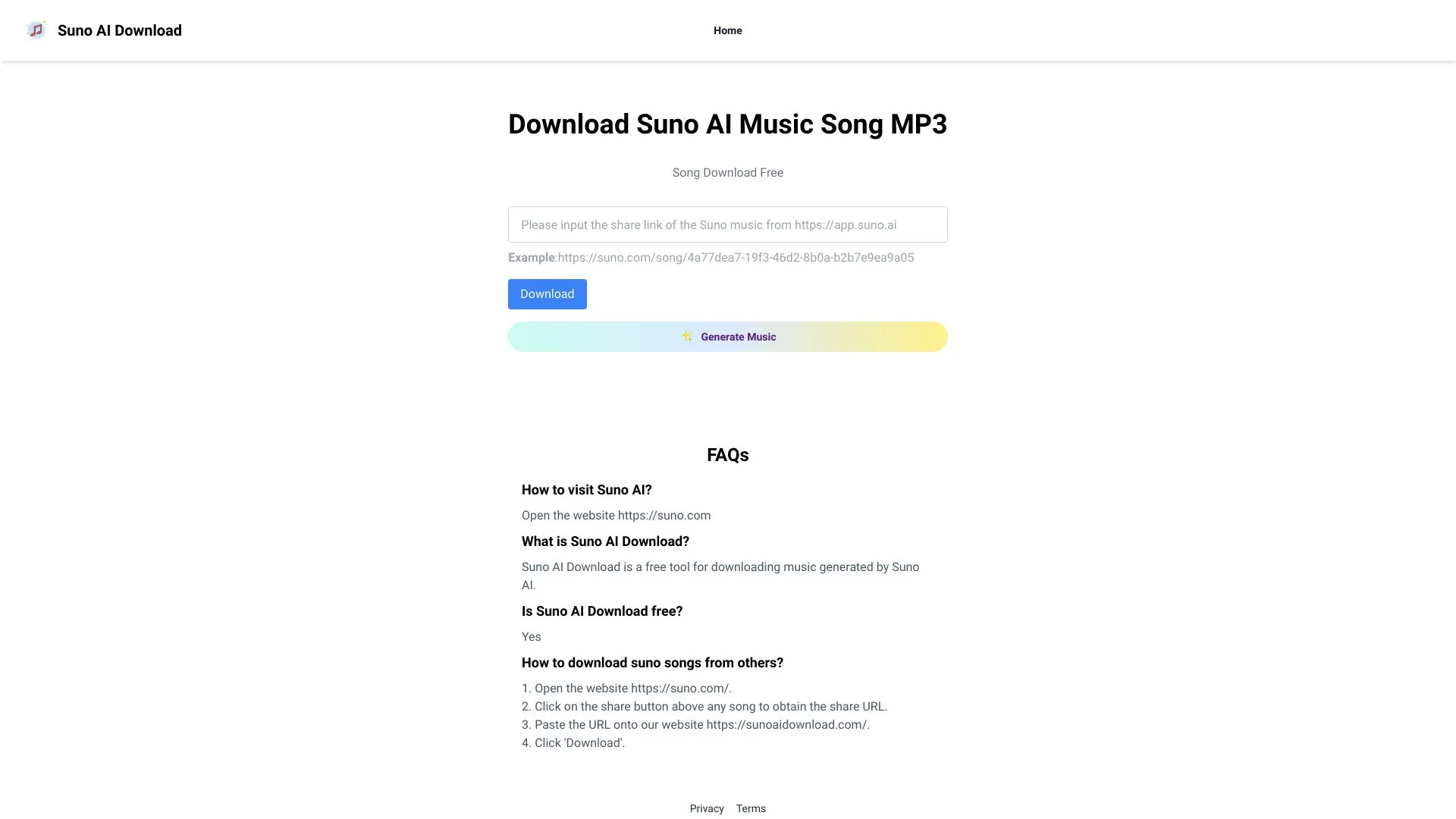 Suno AI Download screenshot