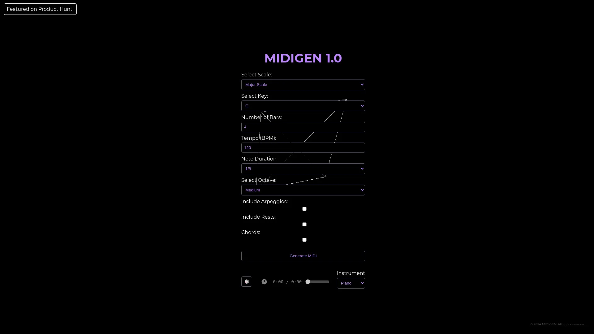 MIDIGEN screenshot
