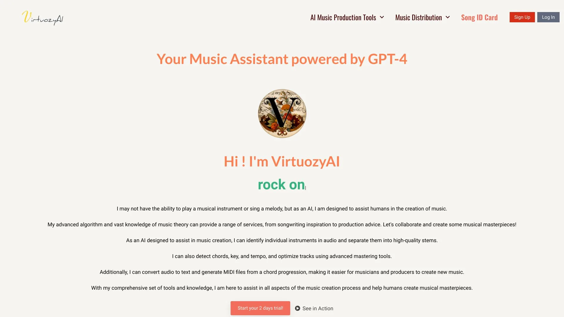 Virtuozy Pro screenshot
