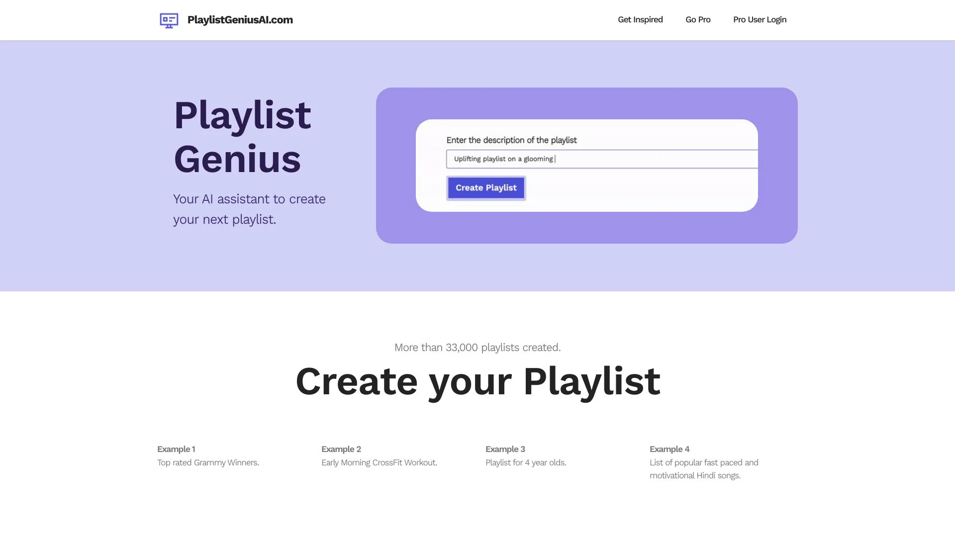 PlaylistGeniusAI screenshot