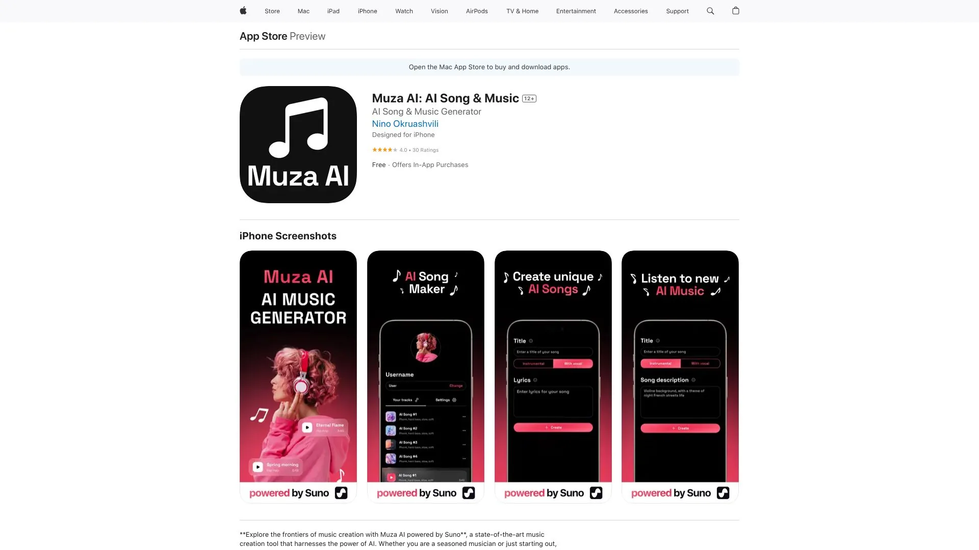 Muza AI: AI Song & Music screenshot
