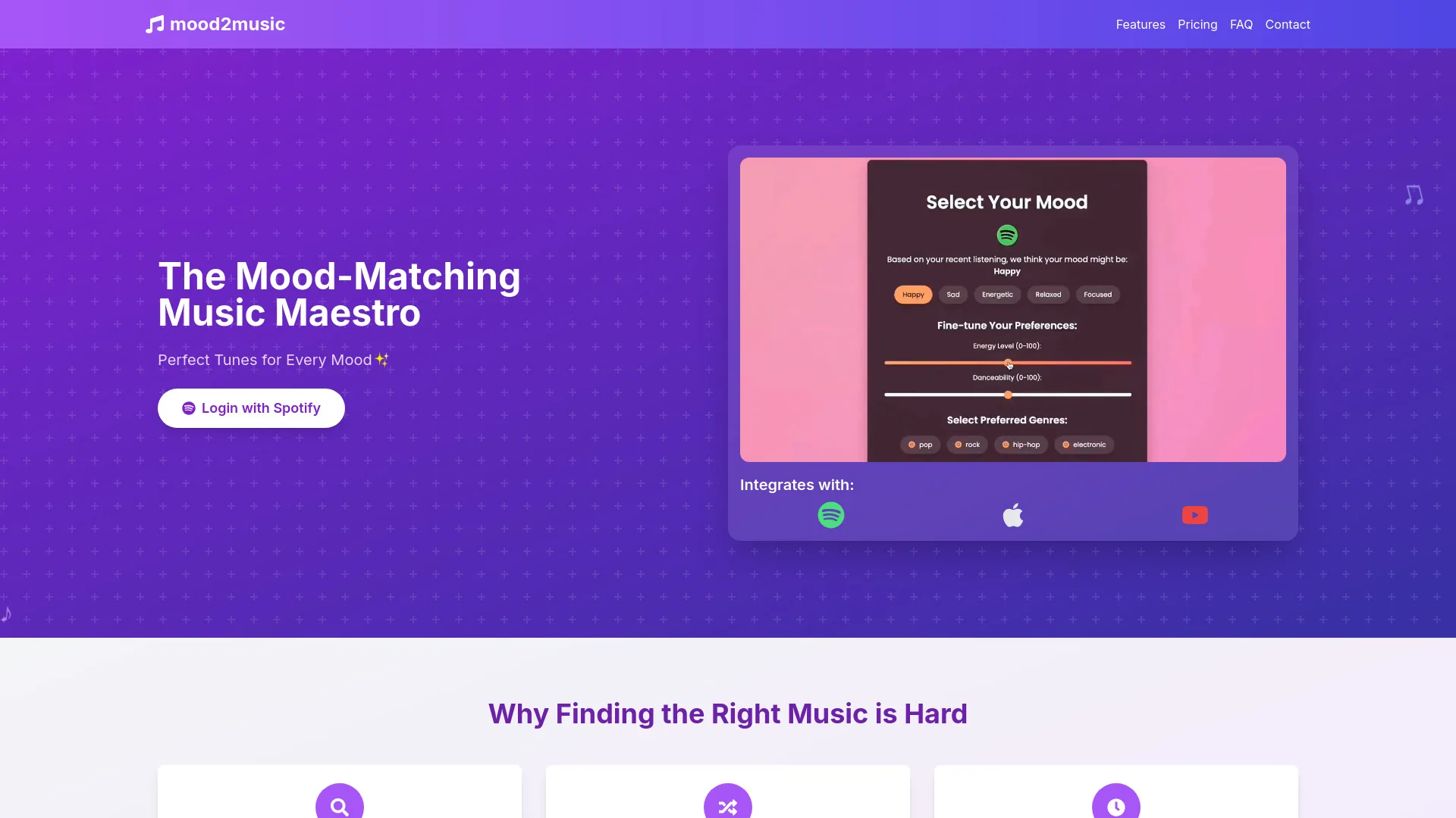Mood2Music screenshot