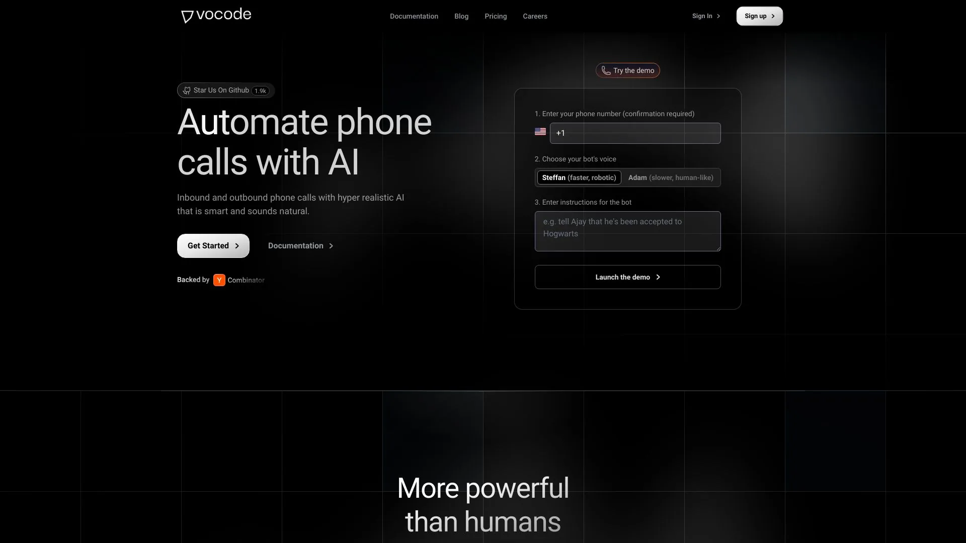 Vocode screenshot