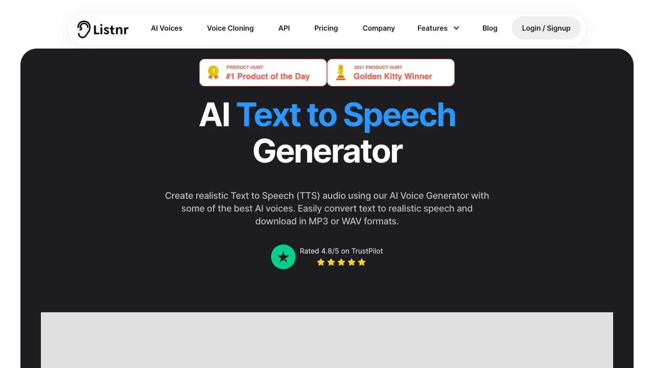 Listnr screenshot
