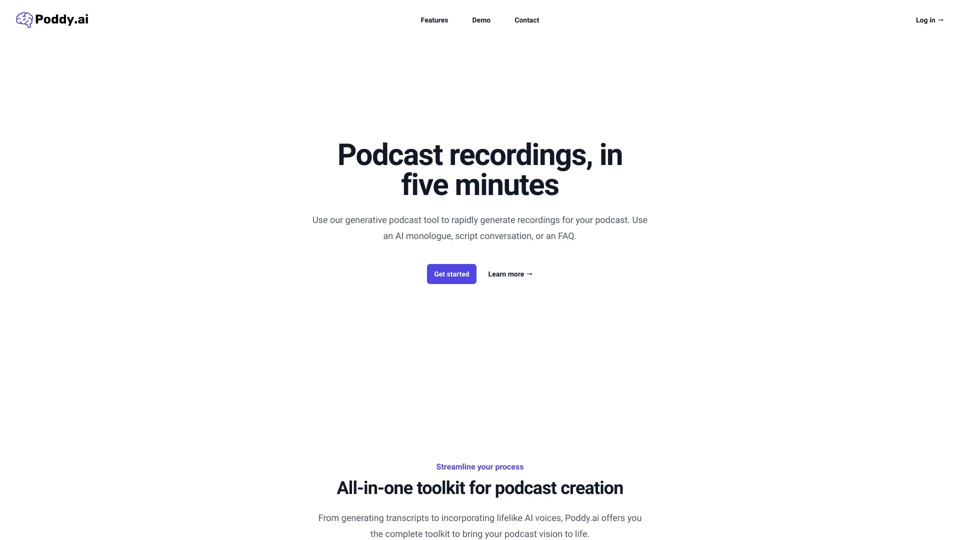 Poddy.ai screenshot