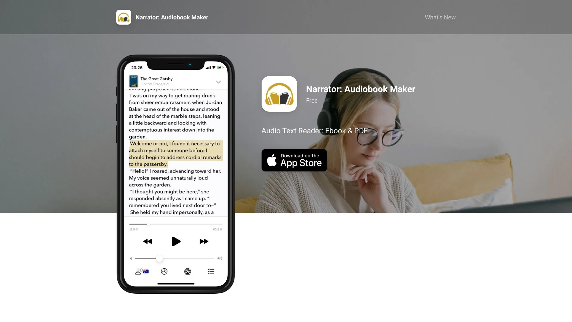 Narrator screenshot