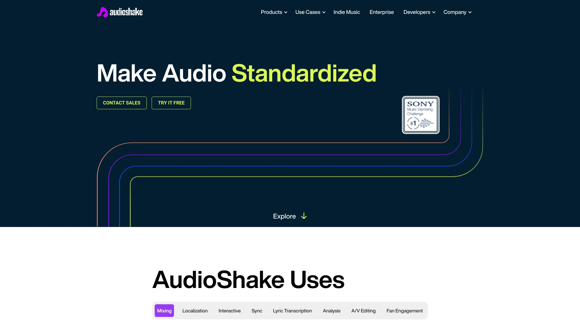AudioShake screenshot