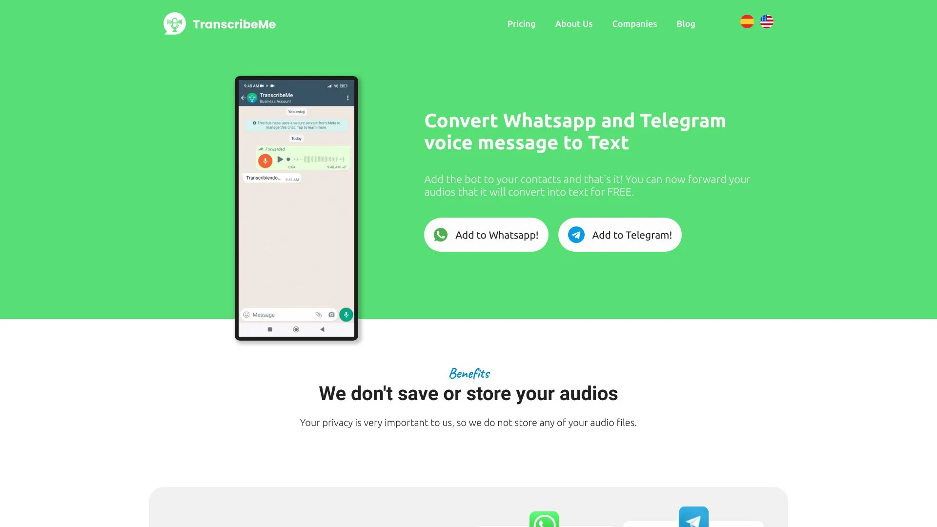 TranscribeMe screenshot