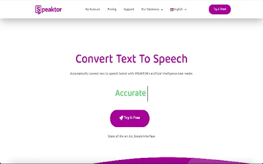 Speaktor screenshot