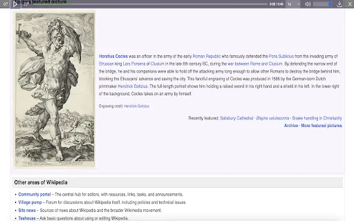 Text2Speech Chrome Extension screenshot