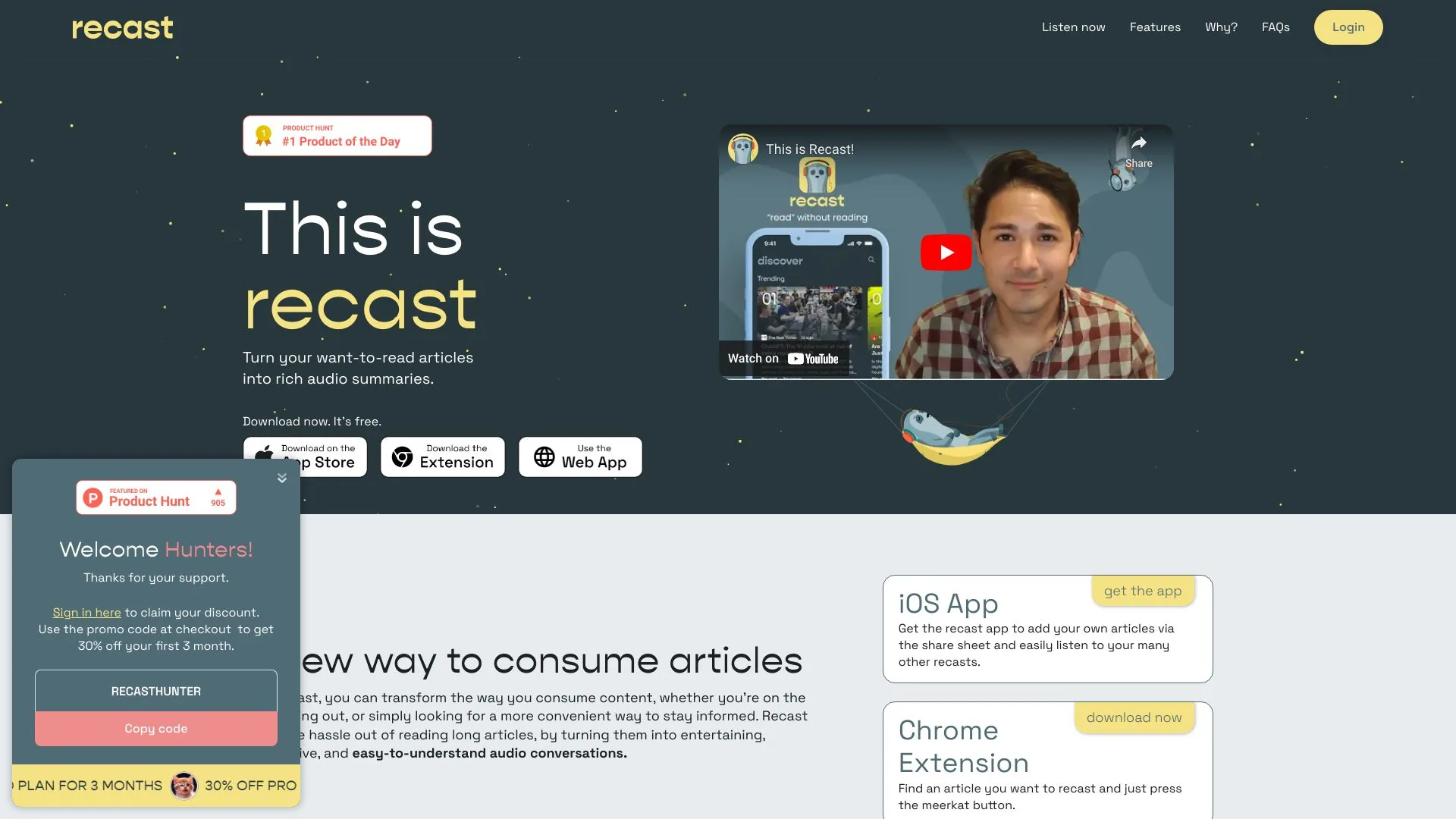 Recast screenshot