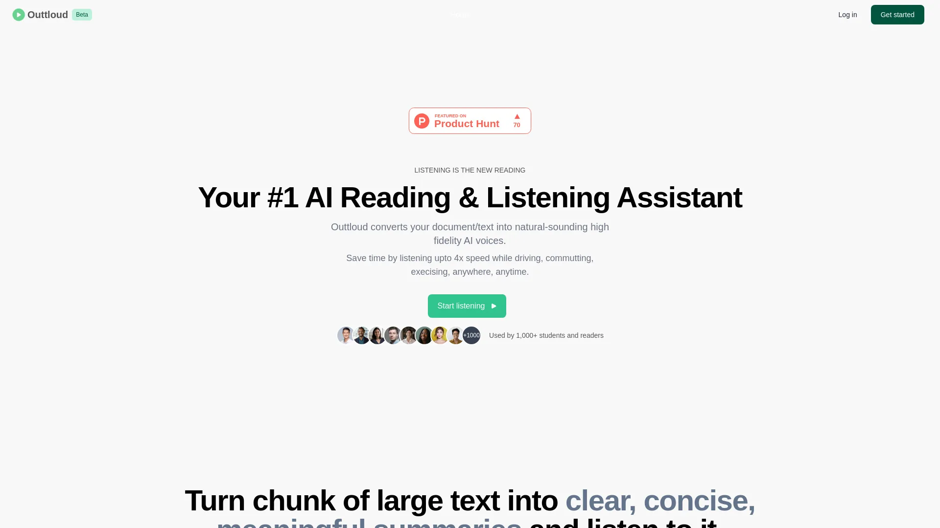 Outtloud screenshot