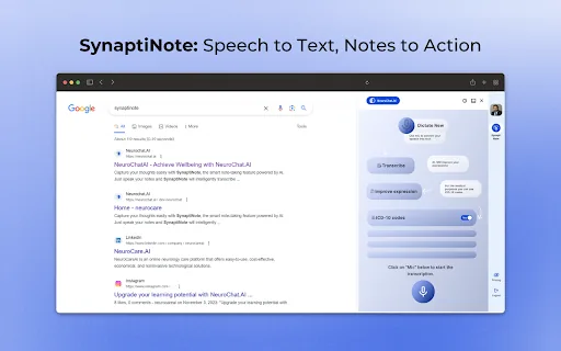 SynaptiNote screenshot