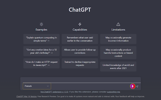 ChatVocGPT screenshot