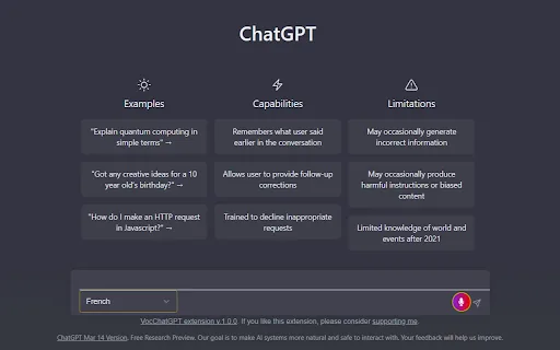 ChatVocGPT screenshot