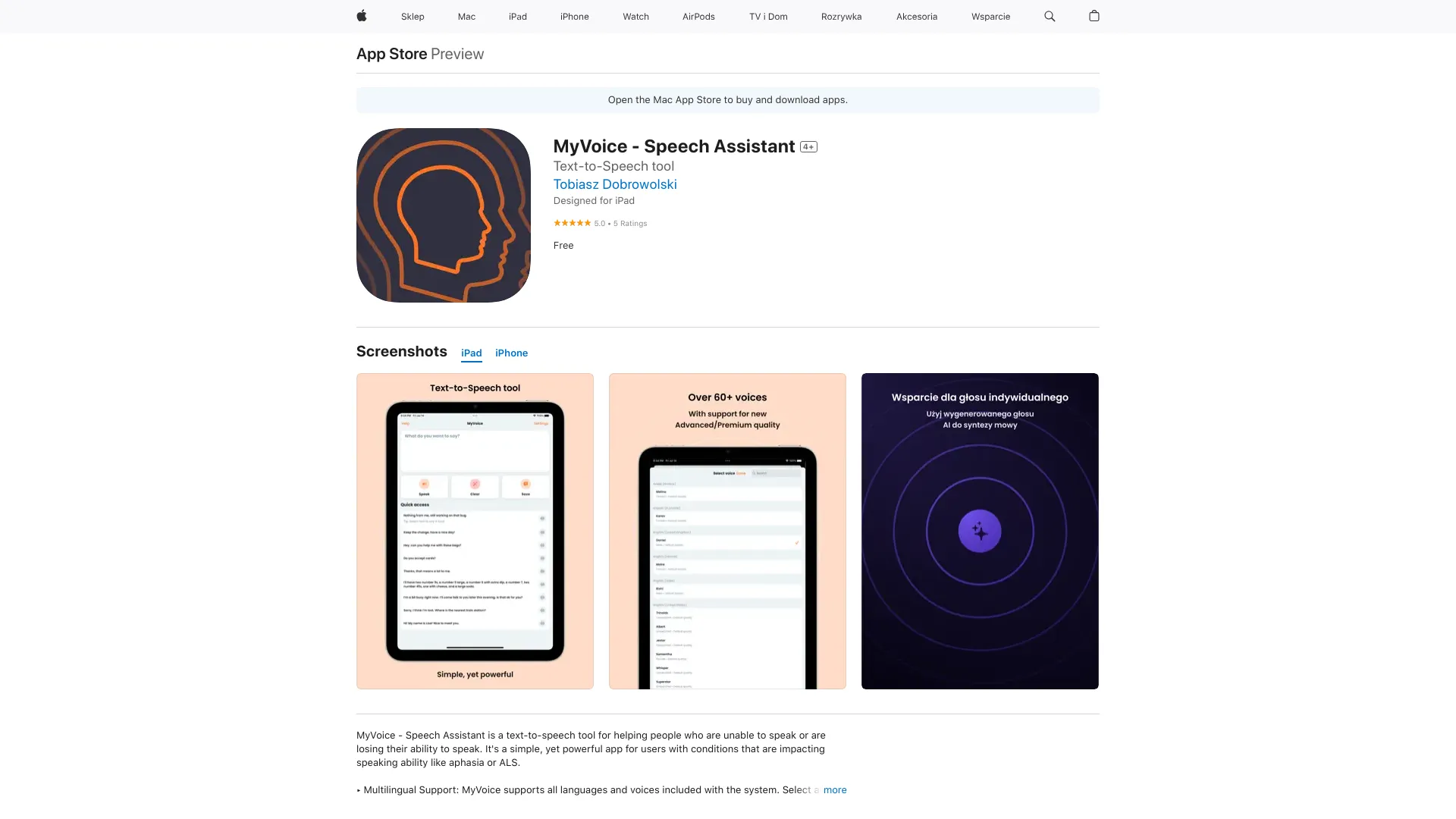 MyVoice - Speech Assistant screenshot
