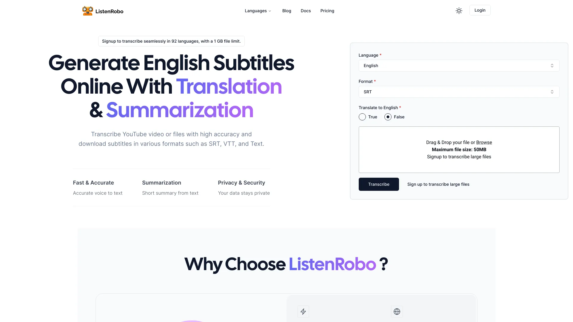 ListenRobo screenshot