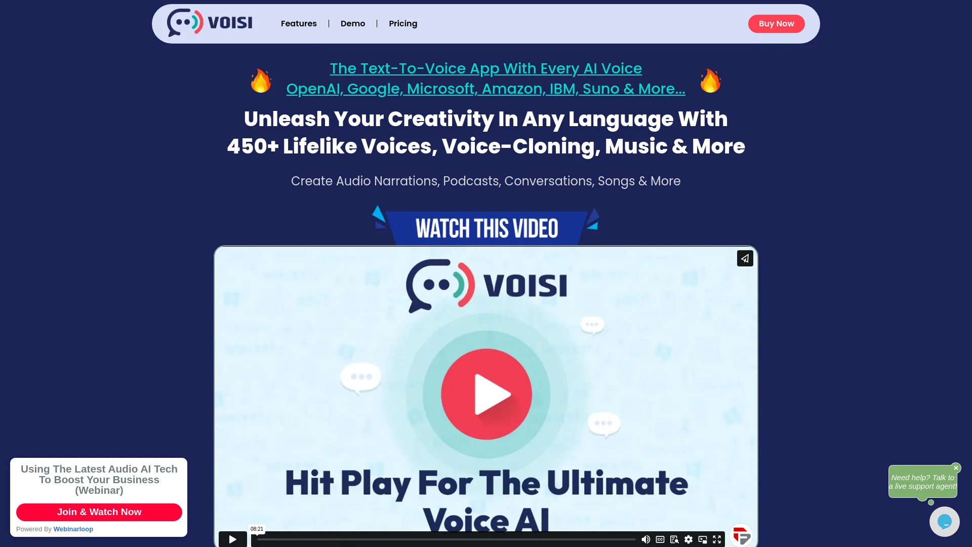 Voisi screenshot