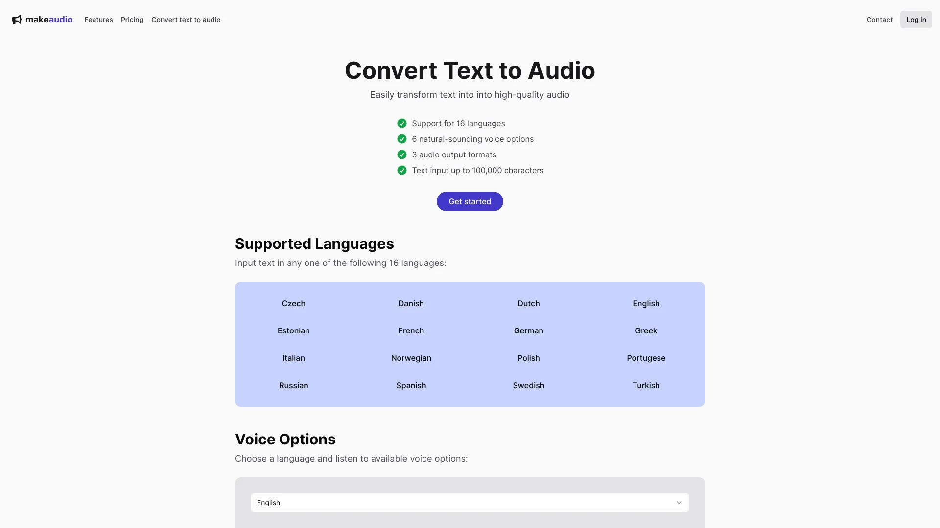 Makeaudio screenshot