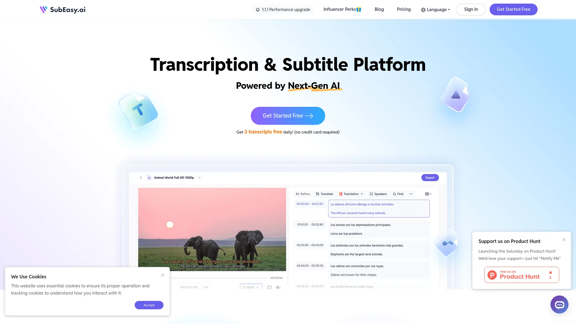 SubEasy.ai screenshot
