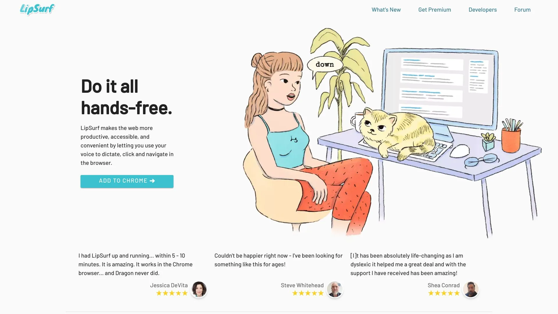 LipSurf screenshot