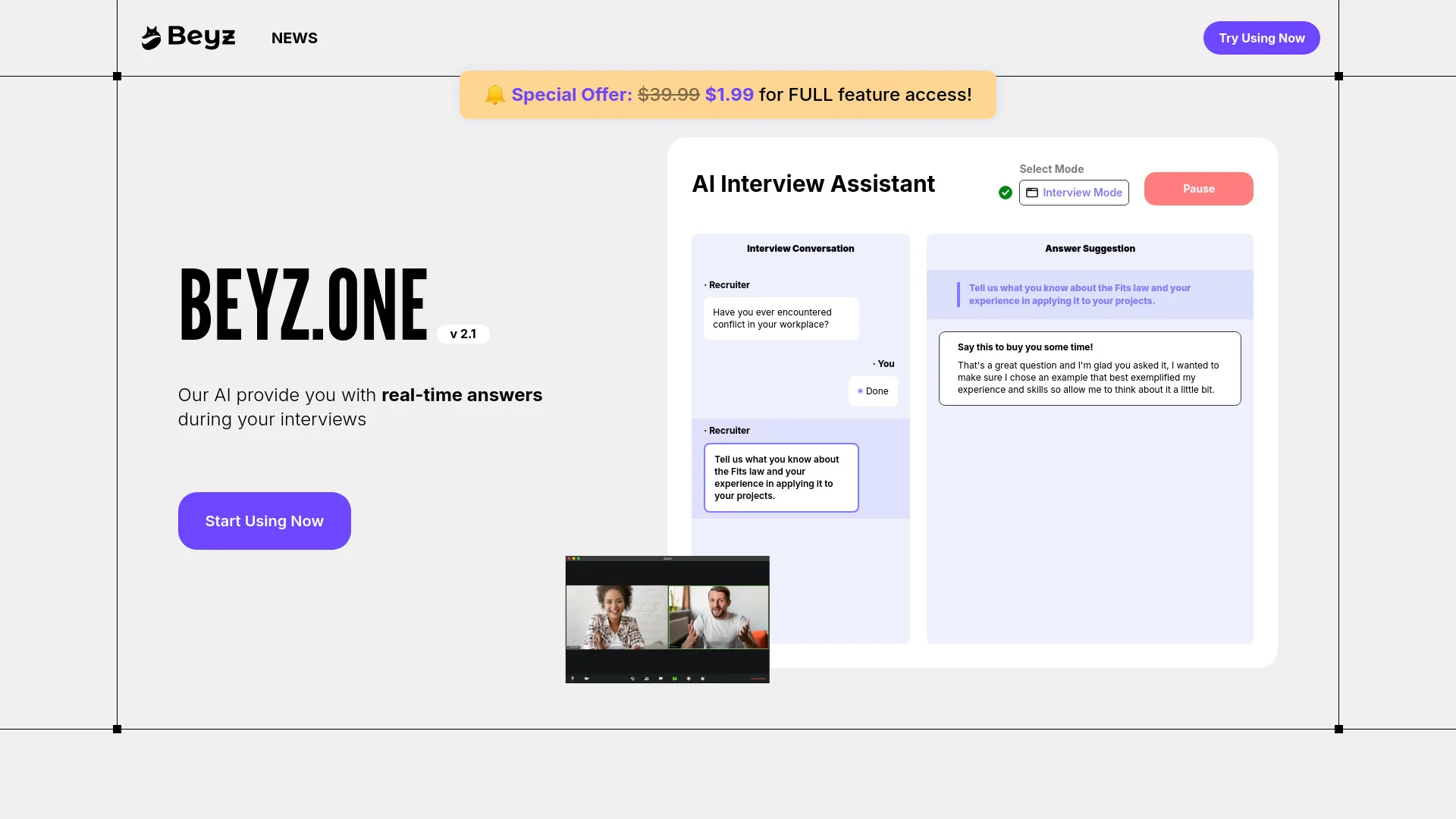Beyz AI screenshot
