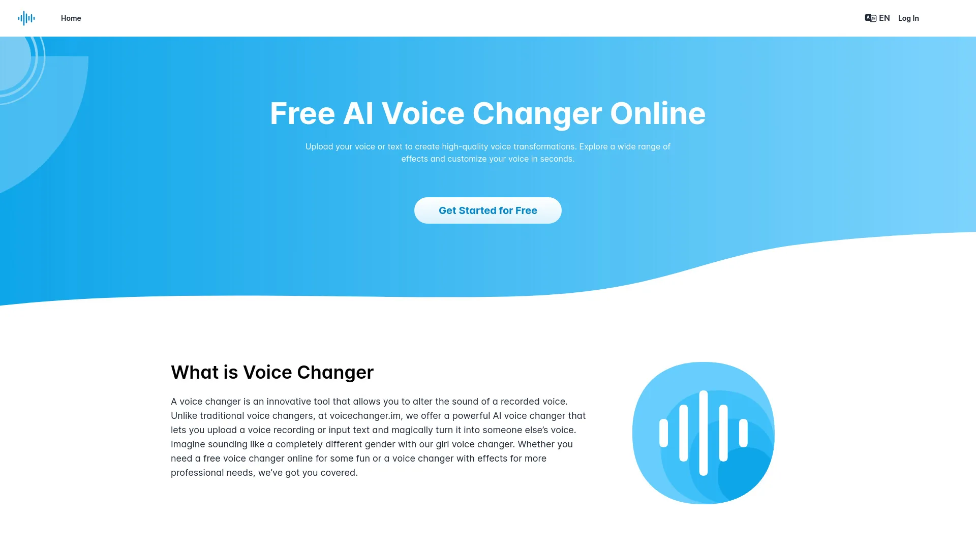 VoiceChanger.im: AI Voice Cloner & Text to Speech Free Online screenshot