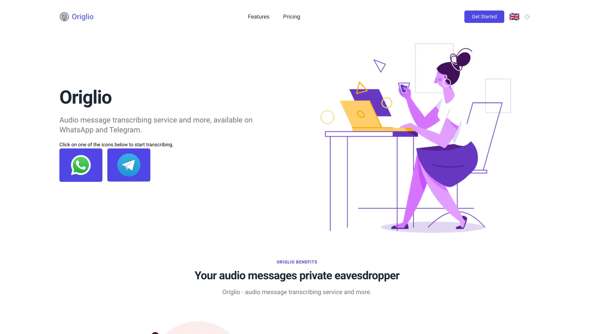 Origlio screenshot