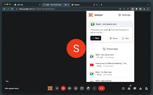Meeper screenshot