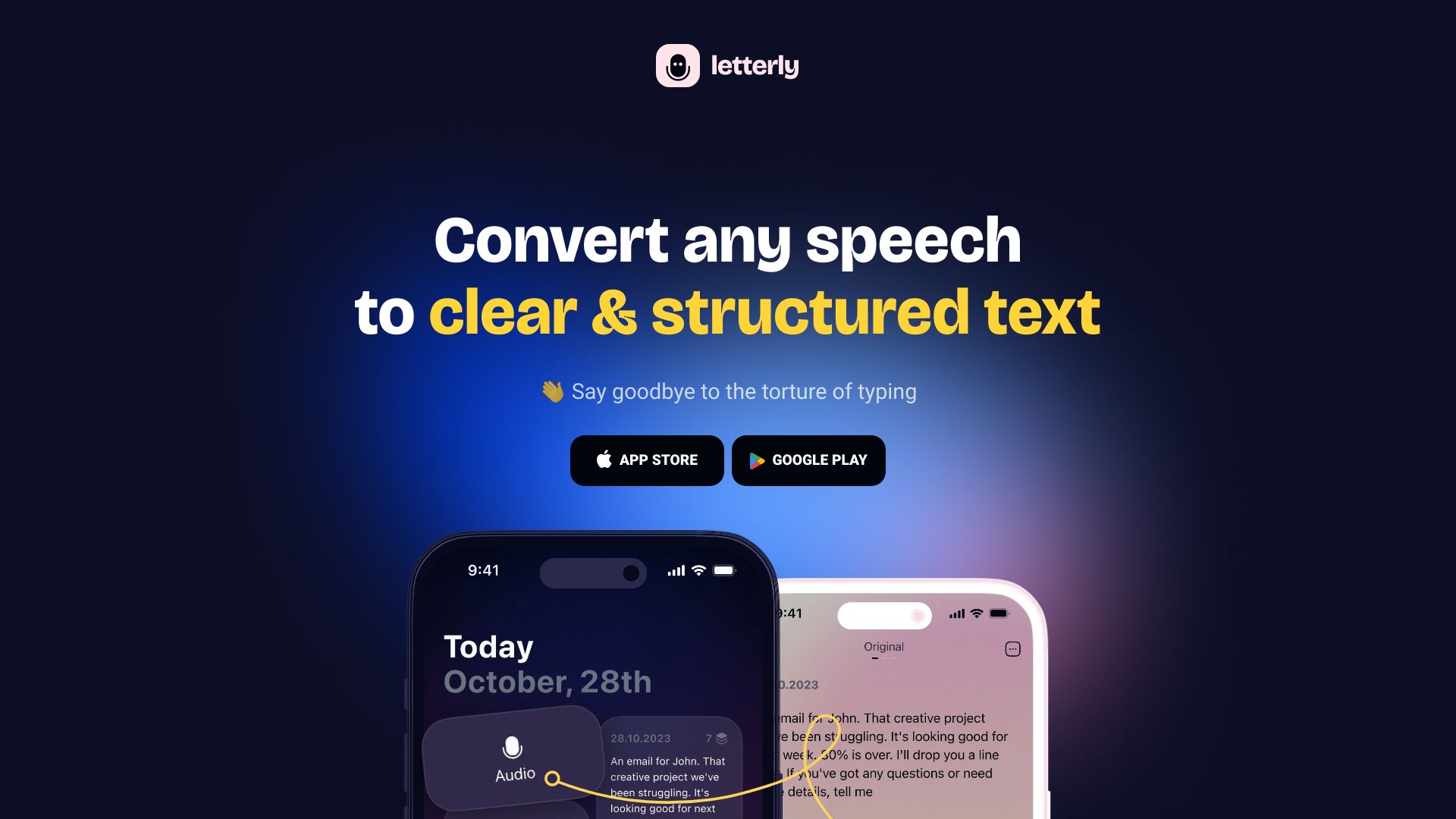 Letterly App screenshot