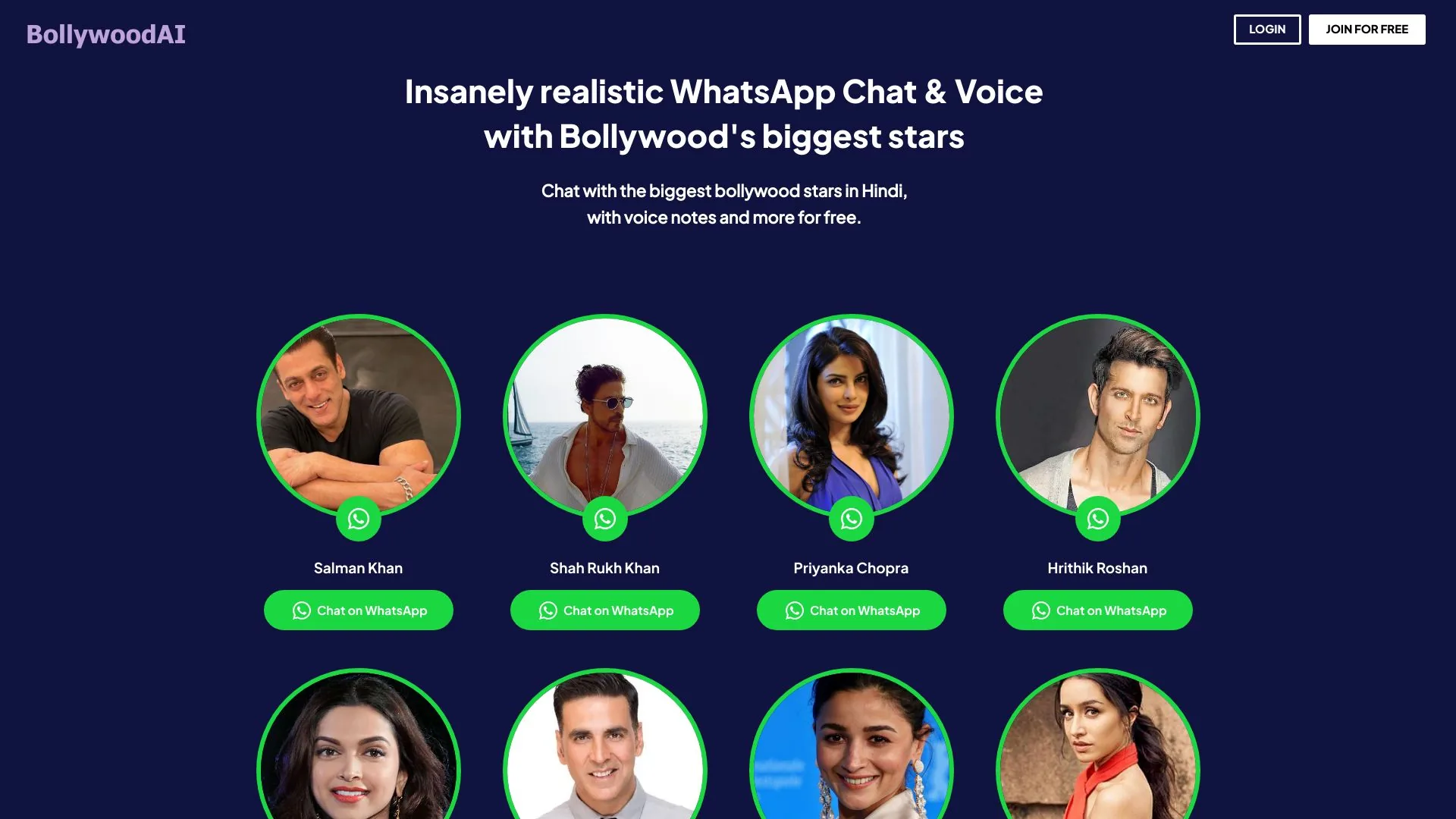 BOLLYWOODAI screenshot