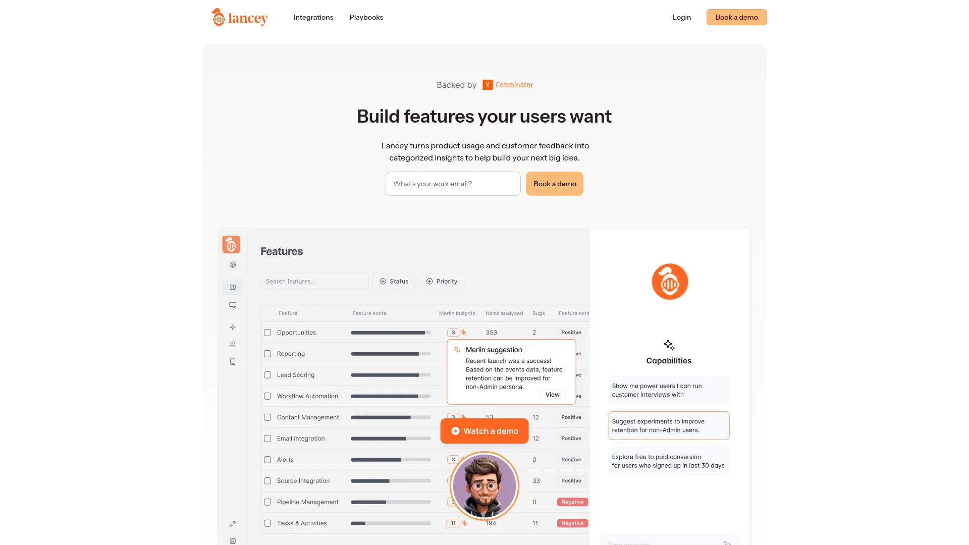 Lancey | AI Copilot for Product Teams screenshot