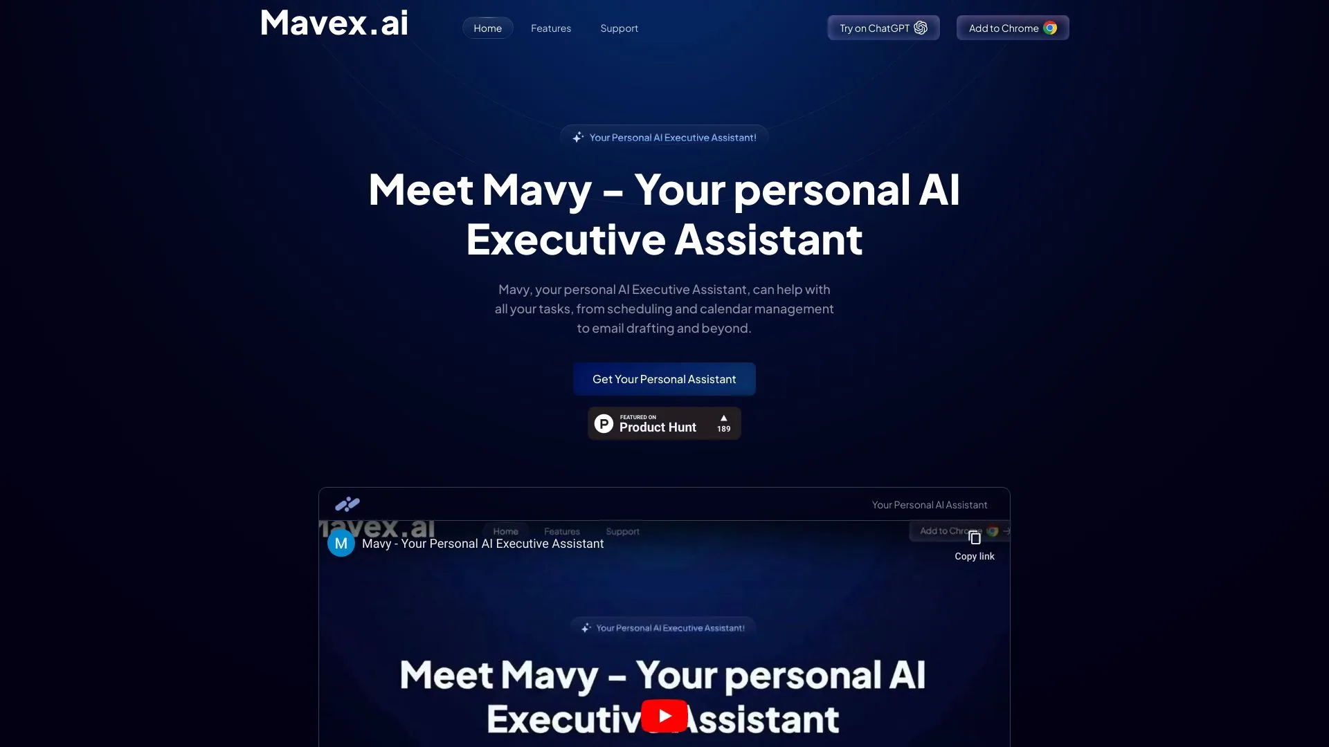 Mavex.ai screenshot