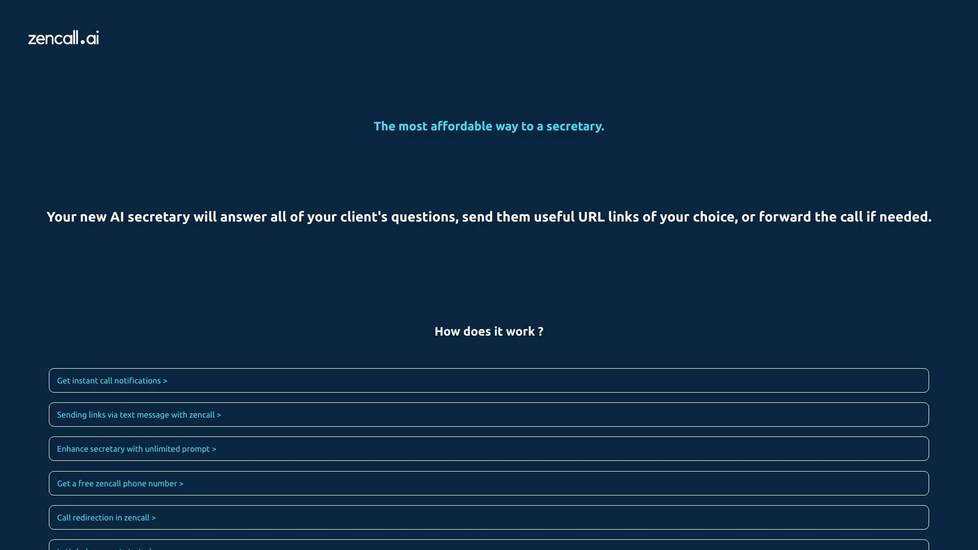 ZenCall screenshot