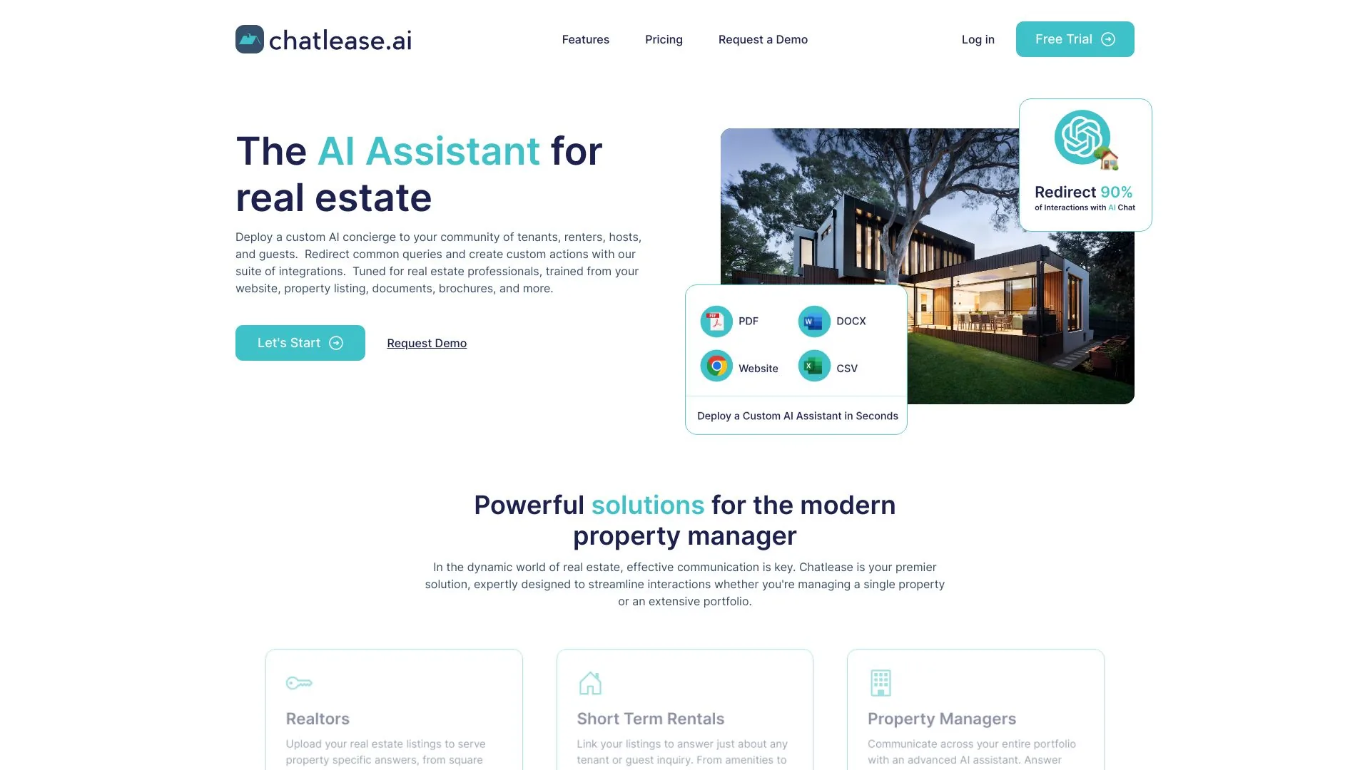 Chatlease | The AI Assistant for Real Estate Professionals screenshot