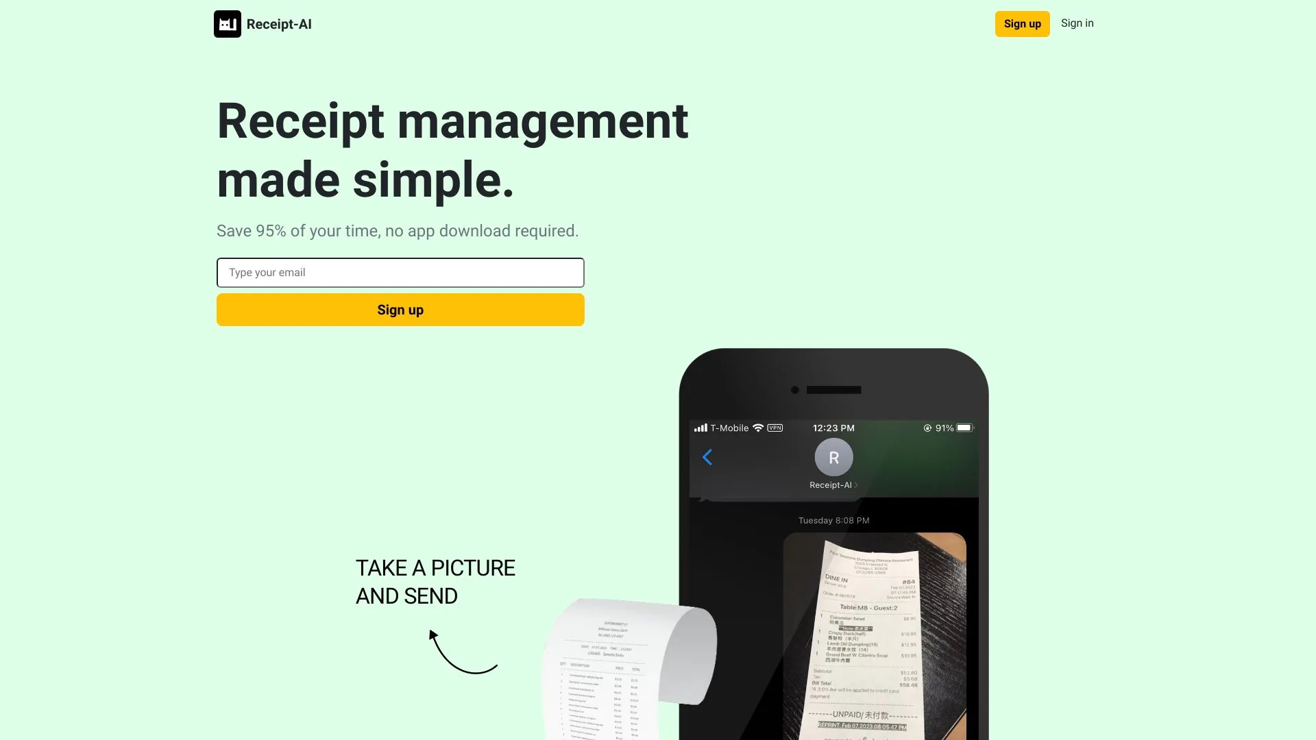 Receipt-AI screenshot