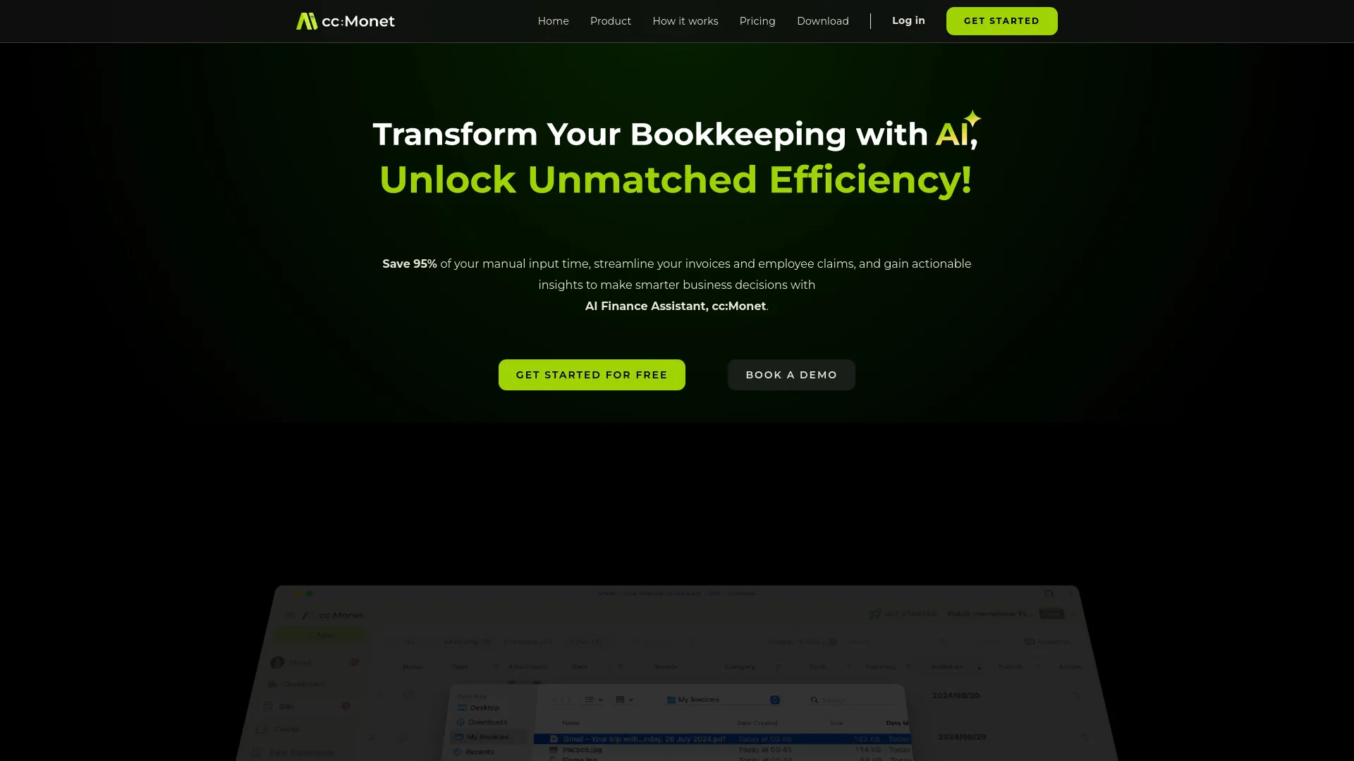 cc:Monet Home - AI Finance Assistant screenshot