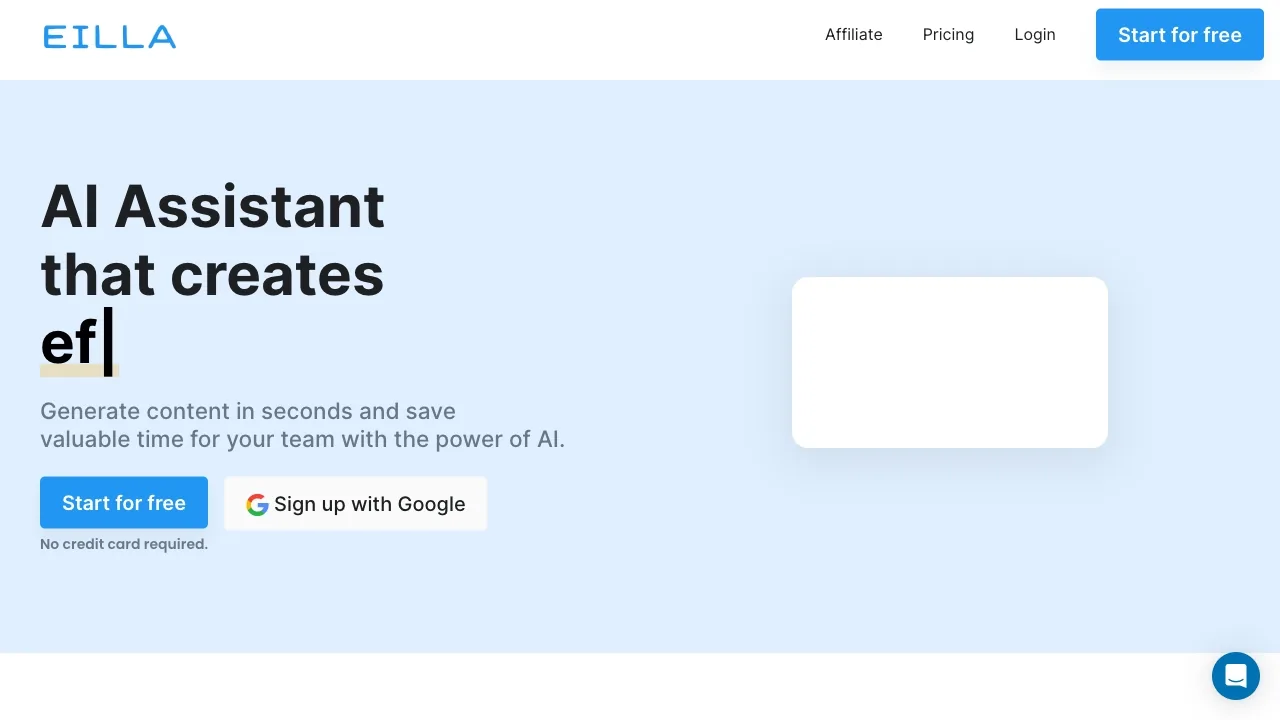 Eilla AI - Financial AI Assistant screenshot