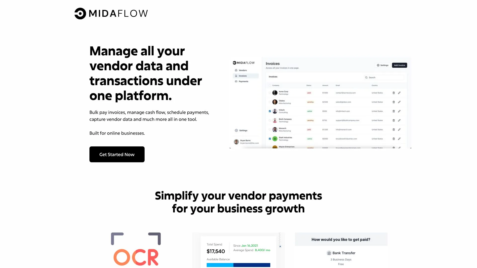 MidaFlow screenshot