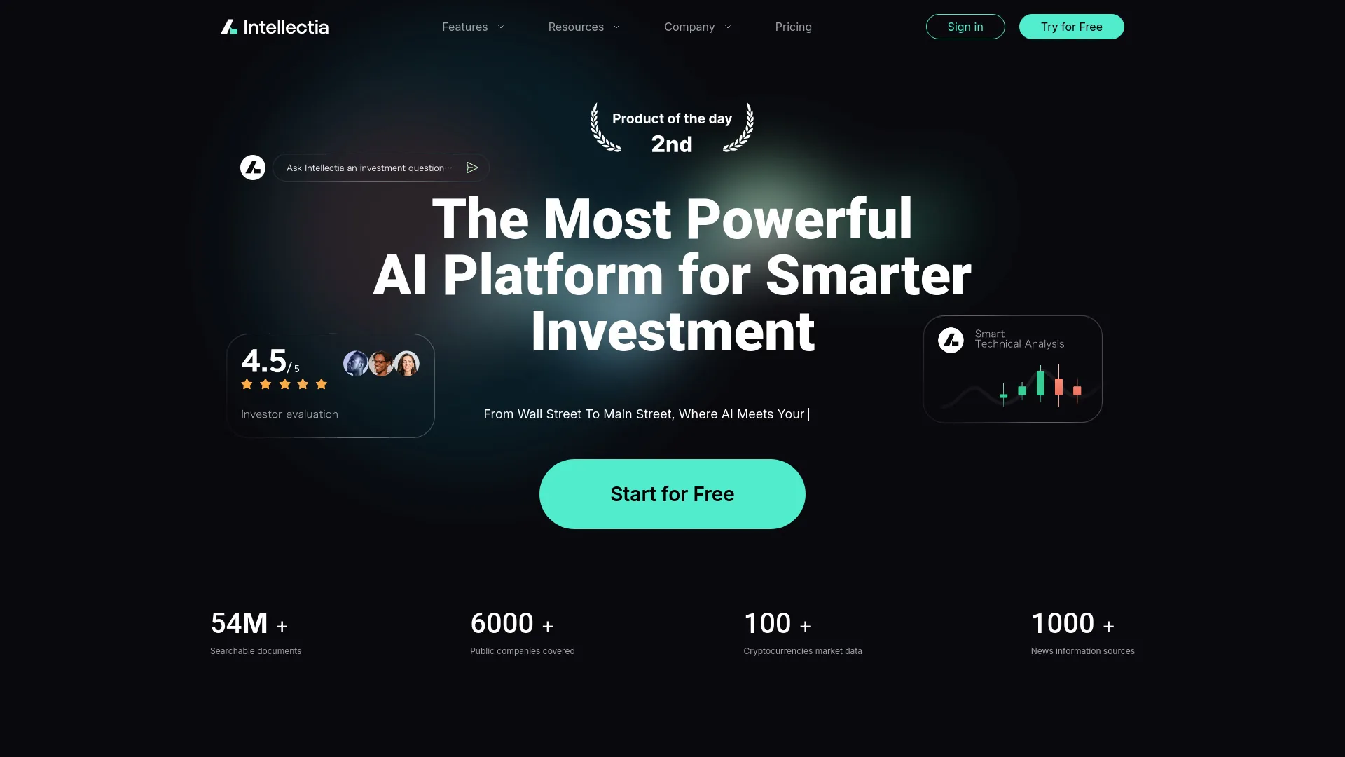 Intellectia.Ai screenshot