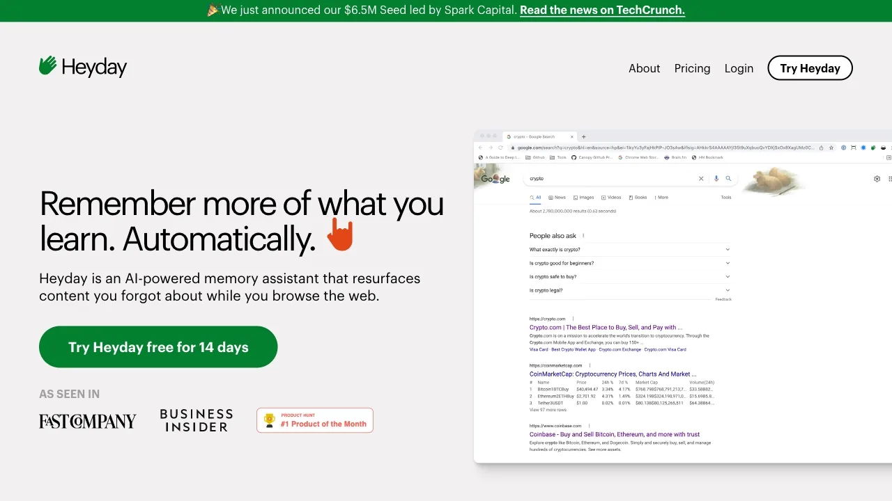 Heyday screenshot
