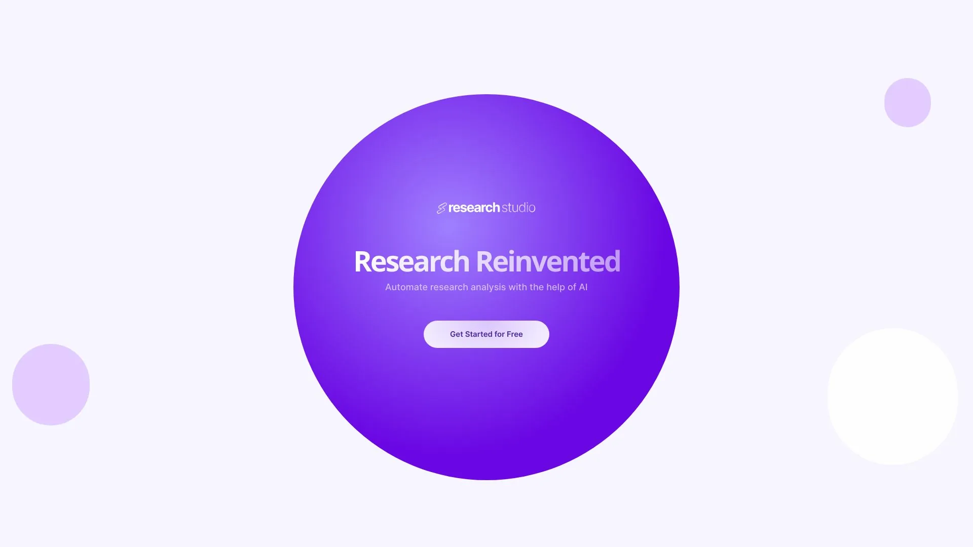 Research Studio screenshot