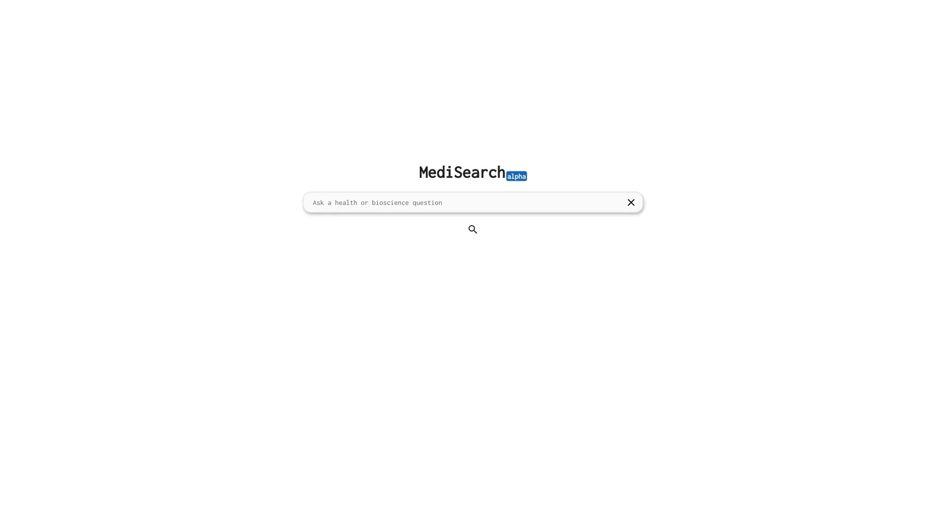 MediSearch screenshot