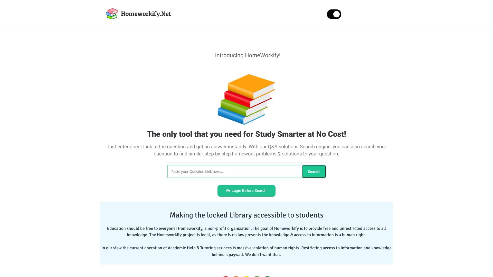 Homeworkify screenshot