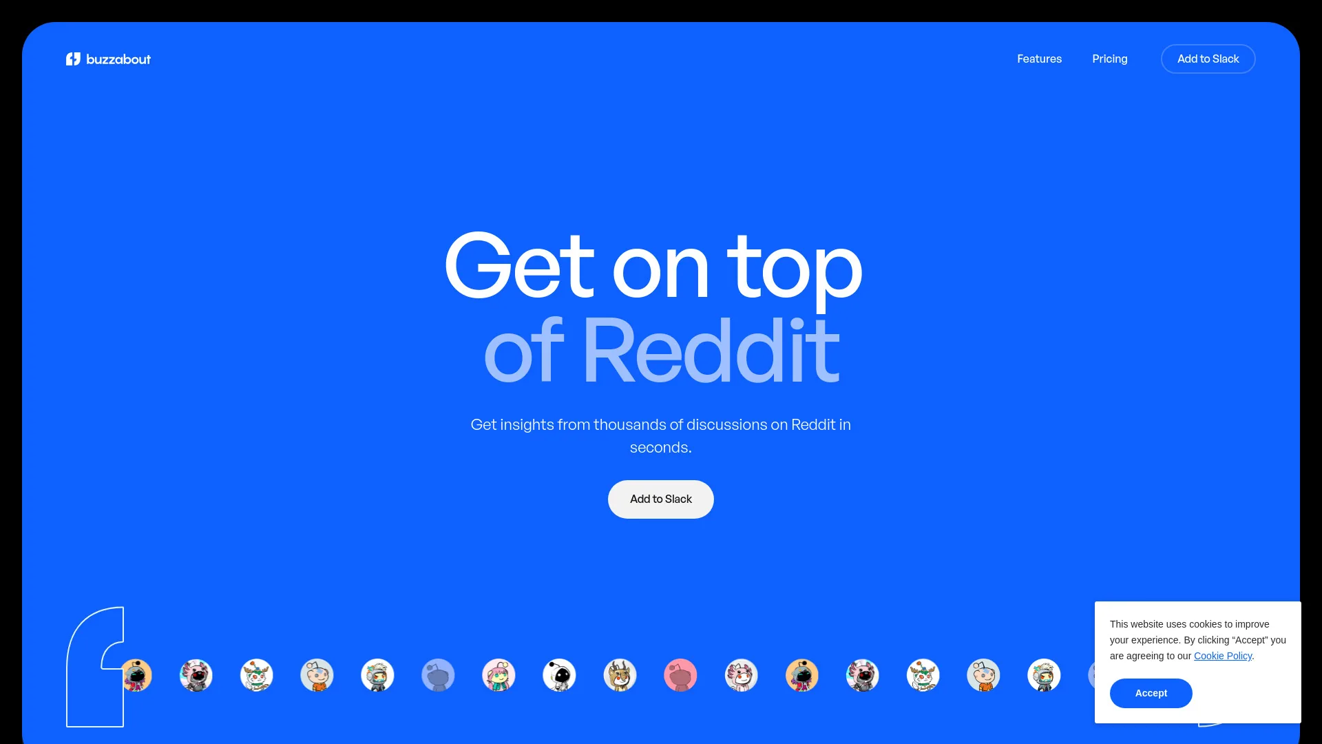 buzzabout - AI Audience Research Tool screenshot
